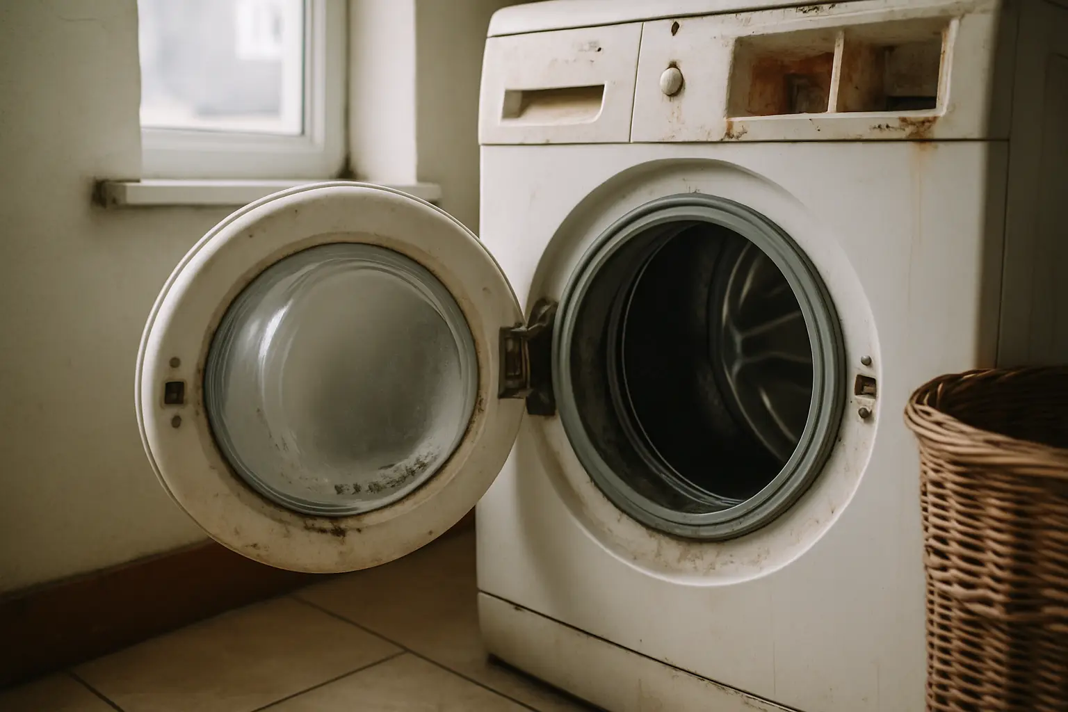 Photograph illustrating how to clean a washing machine (and keep it descaled)