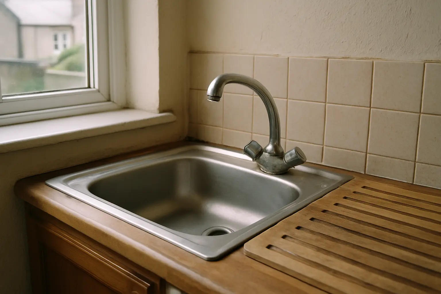 Photograph illustrating how to clean stainless steel without streaks
