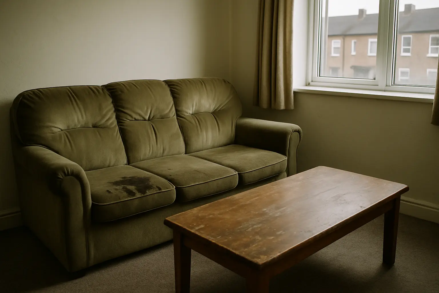 Photograph illustrating how to prepare for upholstery cleaning
